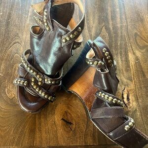 Frye studded sandal